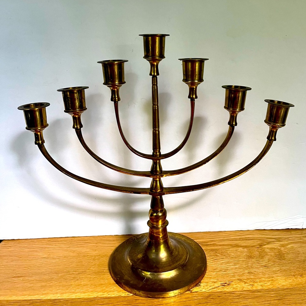 VTG Brass Candelabra India Boho Candle Holder Bohemian Decor